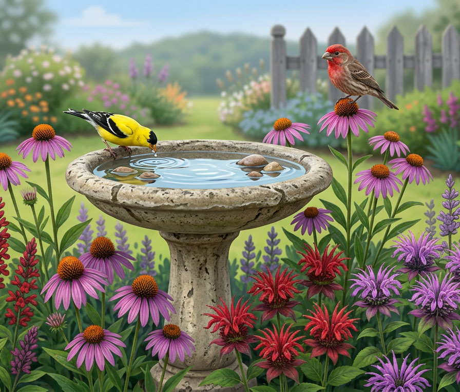 Finding The Perfect Spot For Your Birdbath