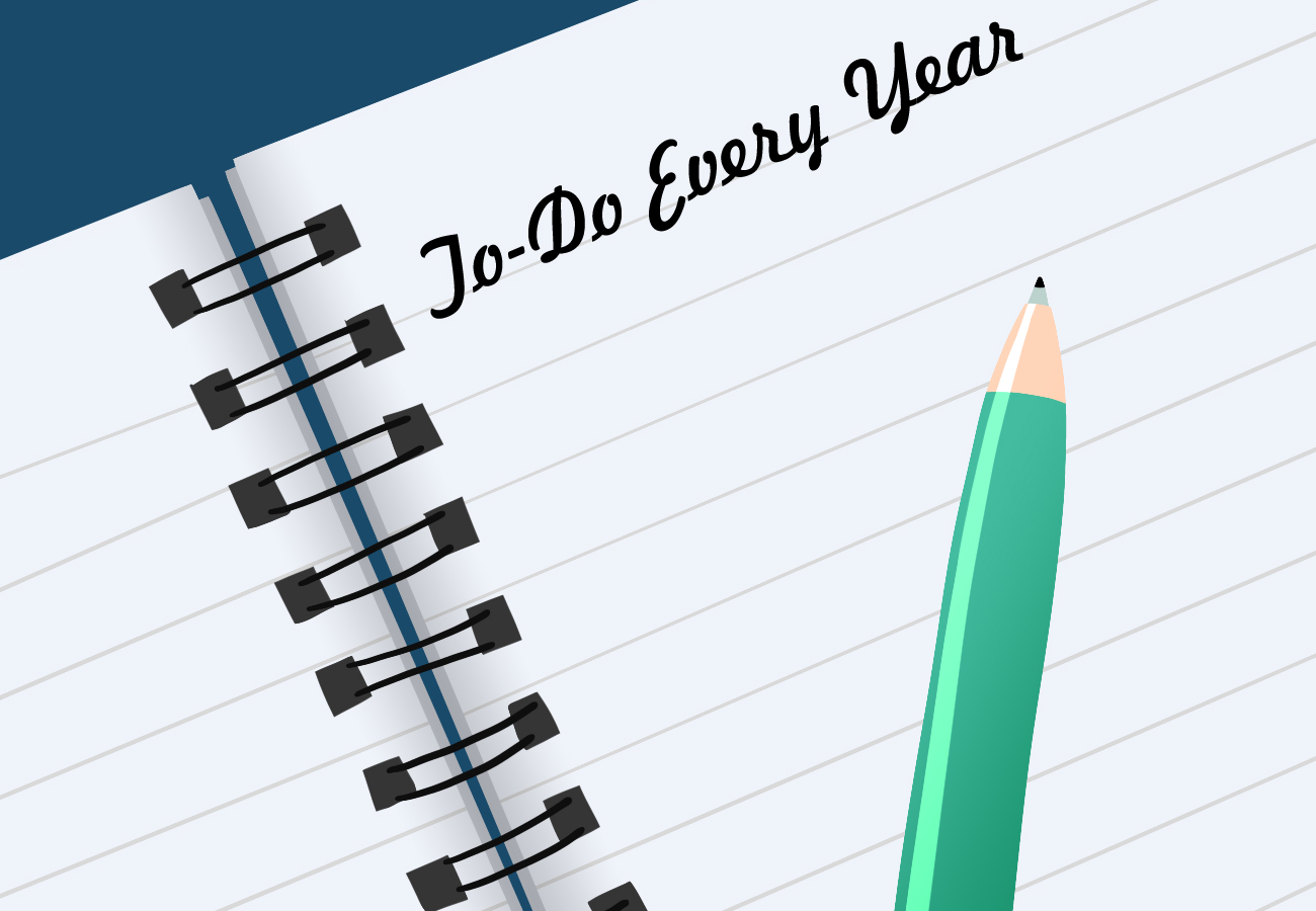 The once-a-year to-do