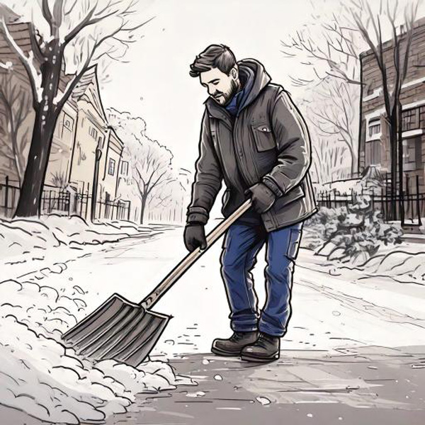 How to save your back and your heart but still shovel the snow
