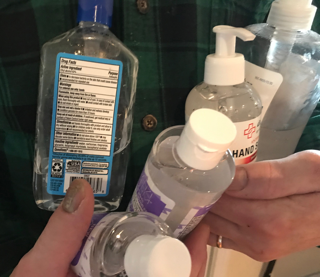 Alternative uses for hand sanitizer