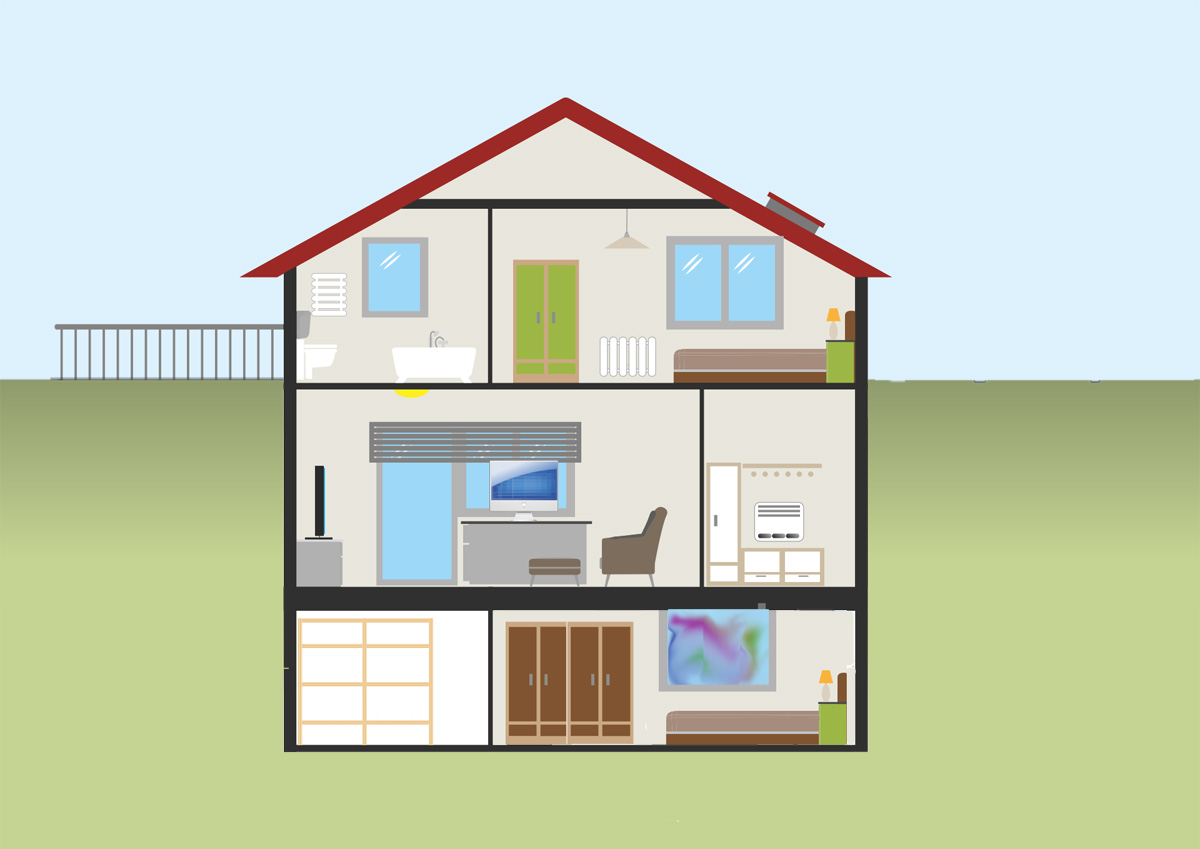 Instead of going up, mansions go down