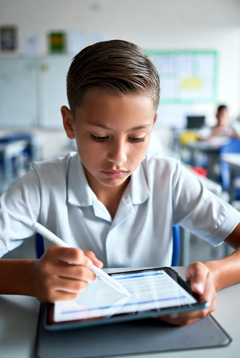Kids are having a device-heavy learning experience in school