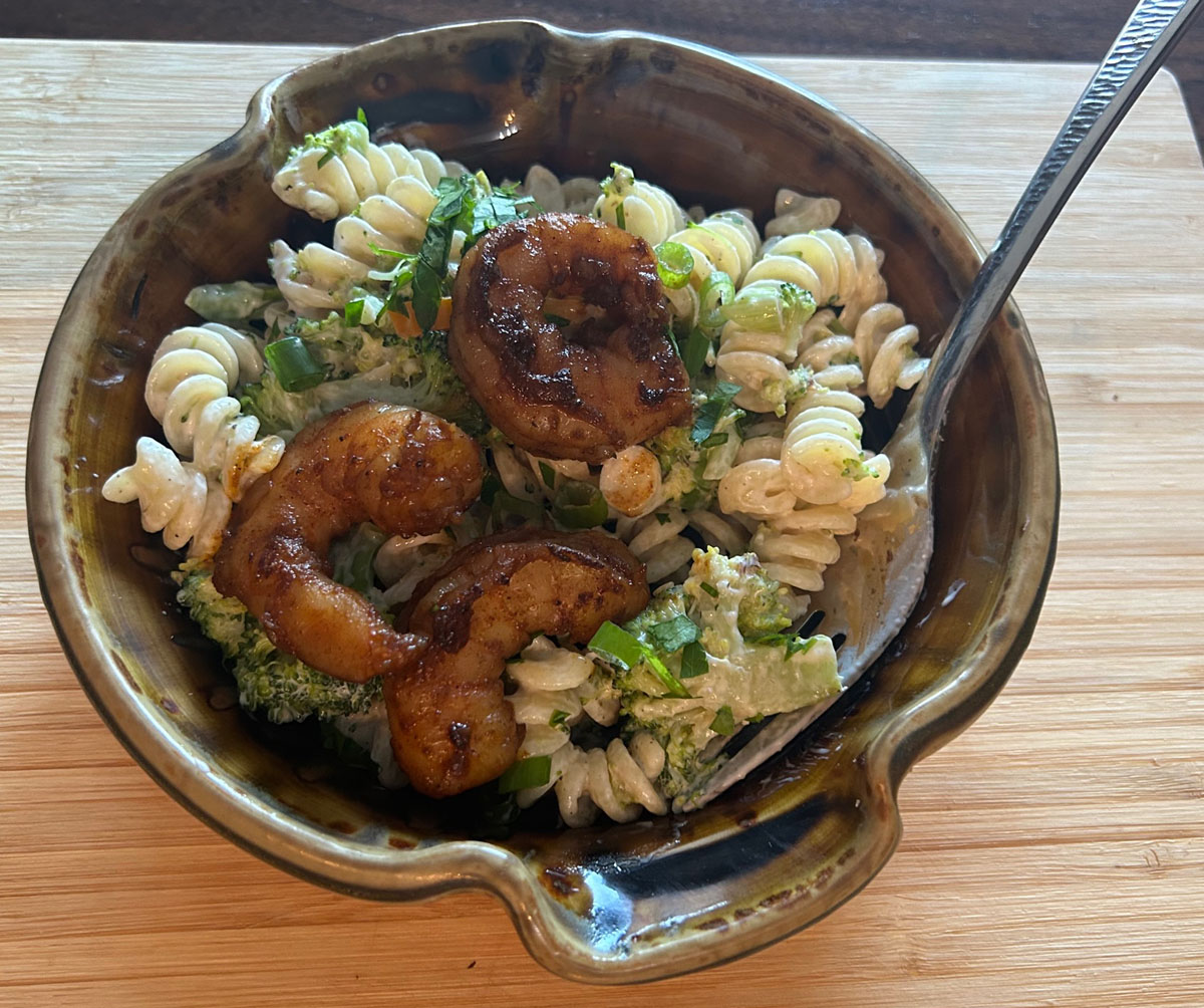 Tangy pasta salad perks up the weekend