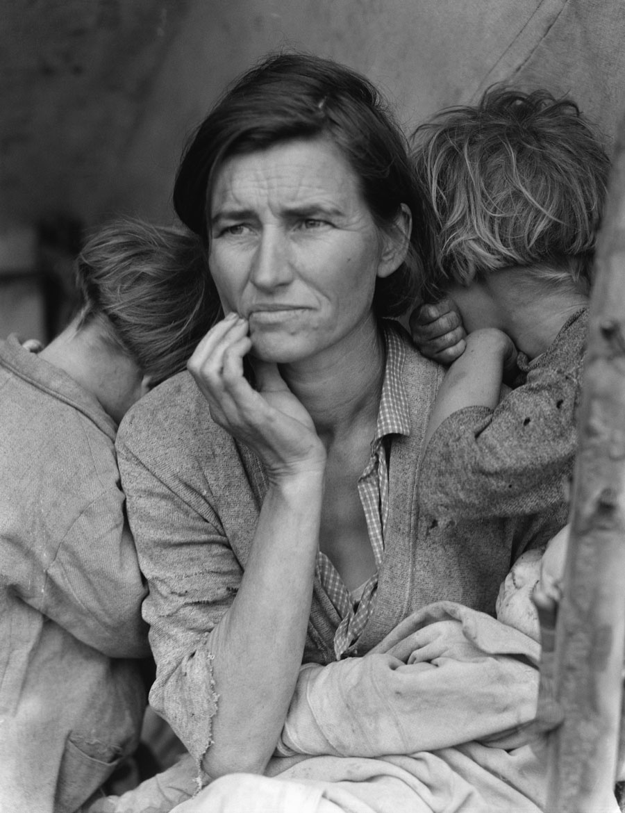 Stranded in a pea field, a mother became an icon