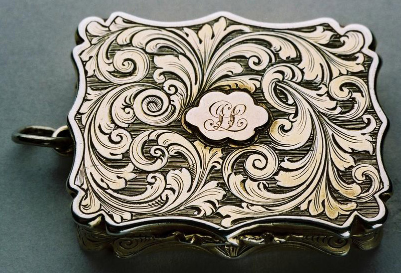 Caption: An antique vinaigrette, filled with pungent salts and used by swooning ladies.