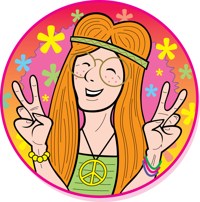 The hand peace sign also means victory