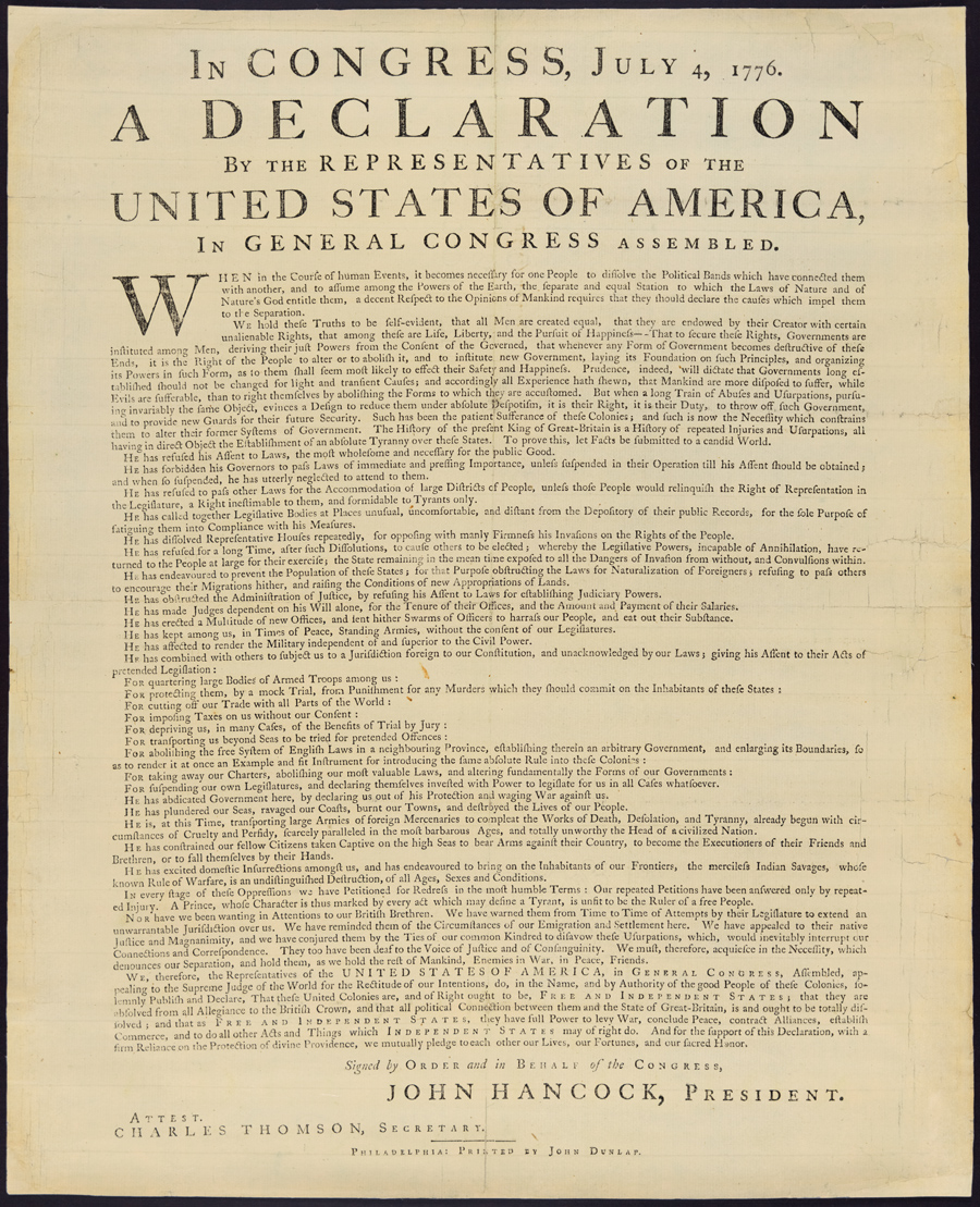 Declaration flyer becomes a treasure