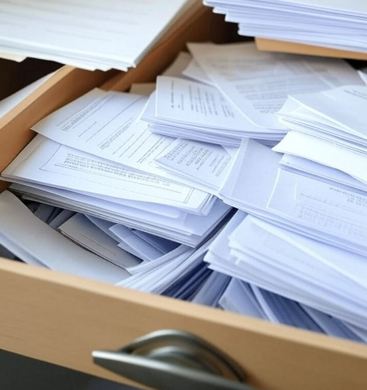 Time to clean house? Get the documents out of drawers