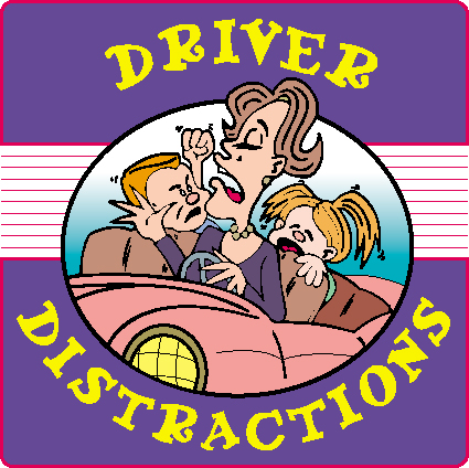 The 'big four' driver distractions