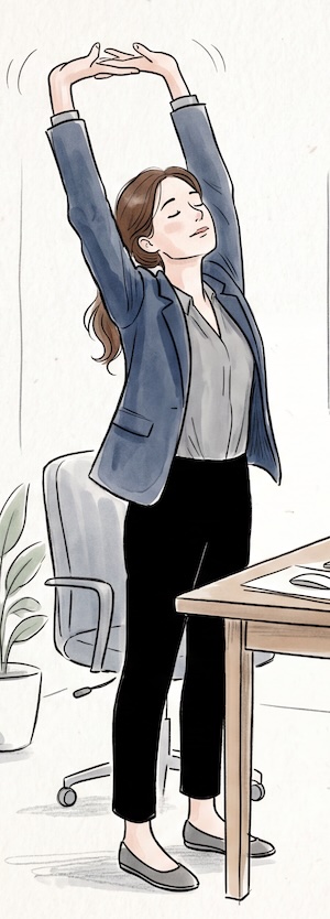 A short walk can head off a workplace strain