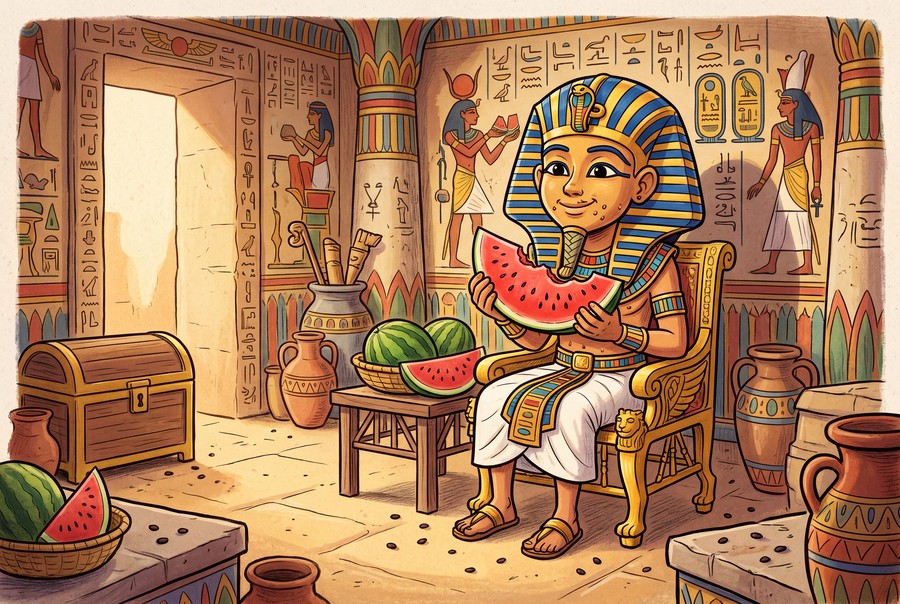 Watermelon was buried with King Tut