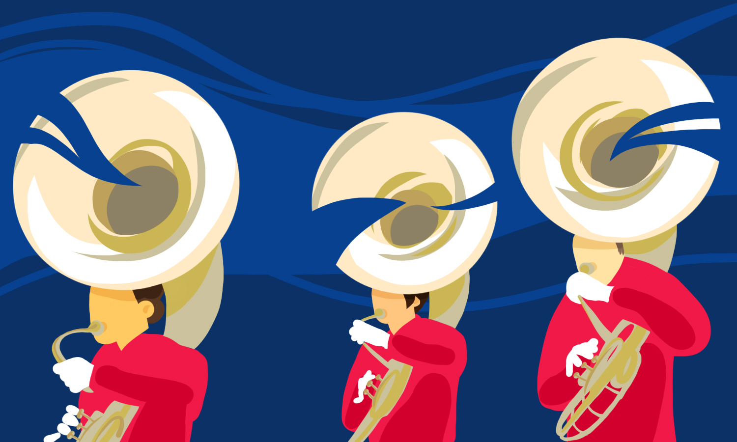 Marching bands treat fans to pageantry