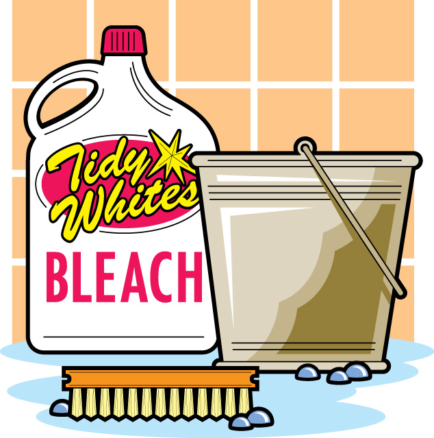 Use cleaning products with caution