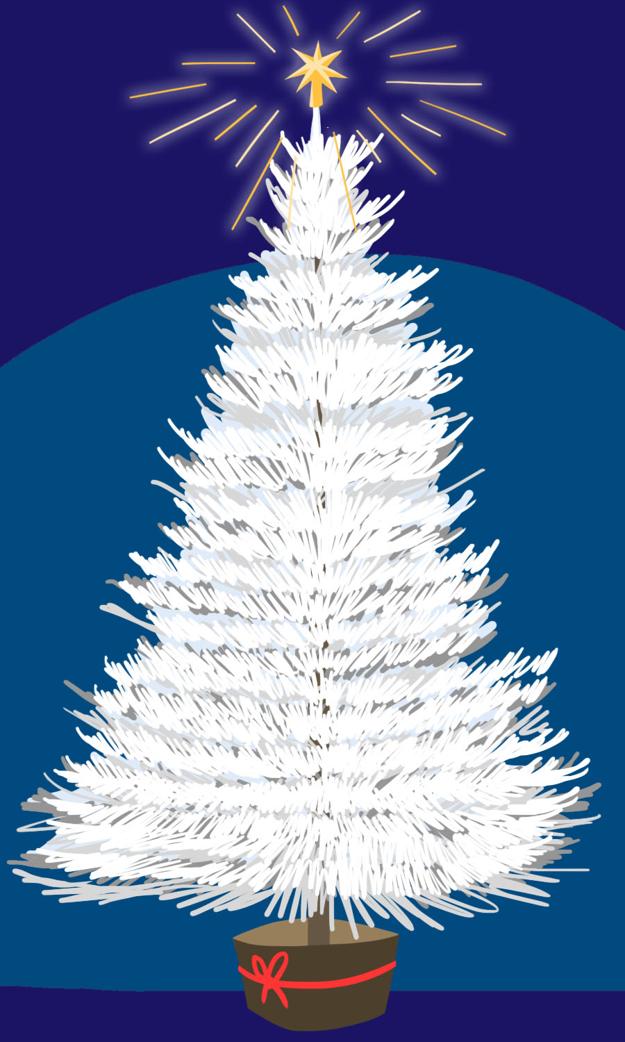 Christmas trends: Forget pine, white trees are hot