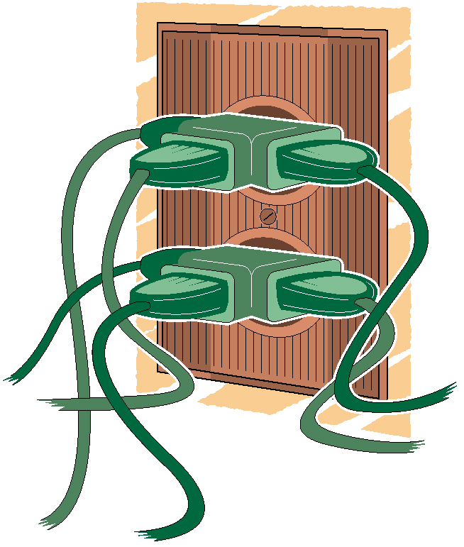 Power strip is basic for holiday lighting schemes