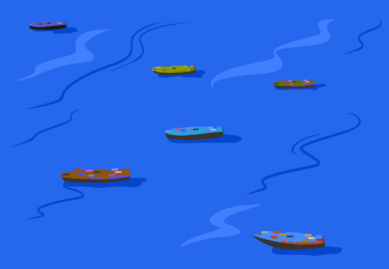 Global seaborne shipping carries vast quantity of goods