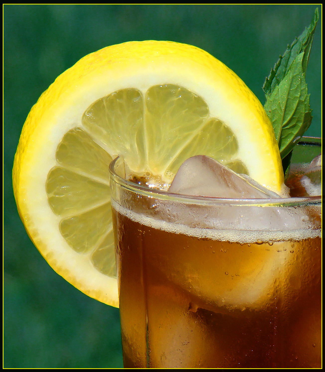 Mint tea from the herb garden