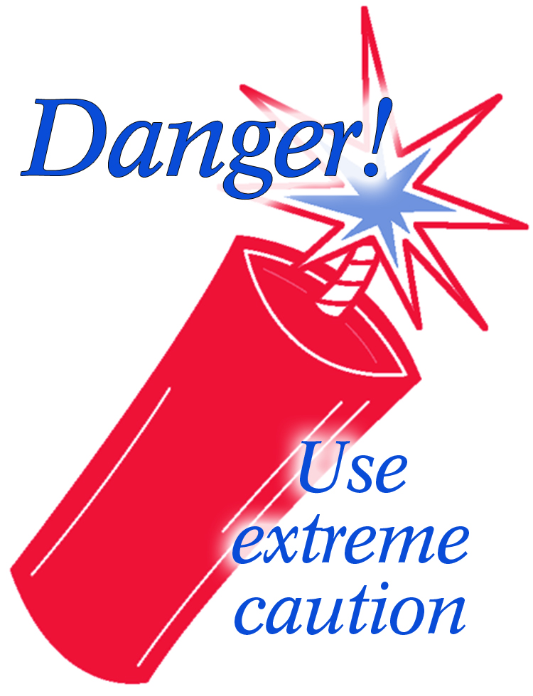 Fireworks: Dangerous to use