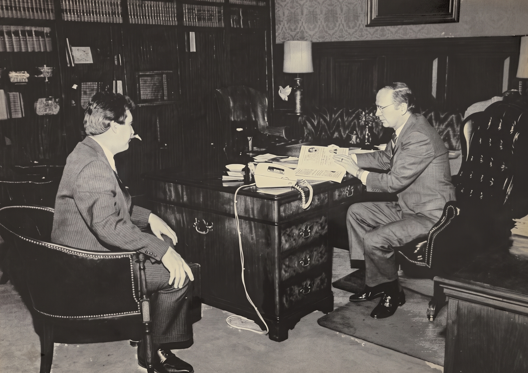 Rick Good presents Rutledge to Riley: Governors of South Carolina to Gov. Dick Riley, 1984