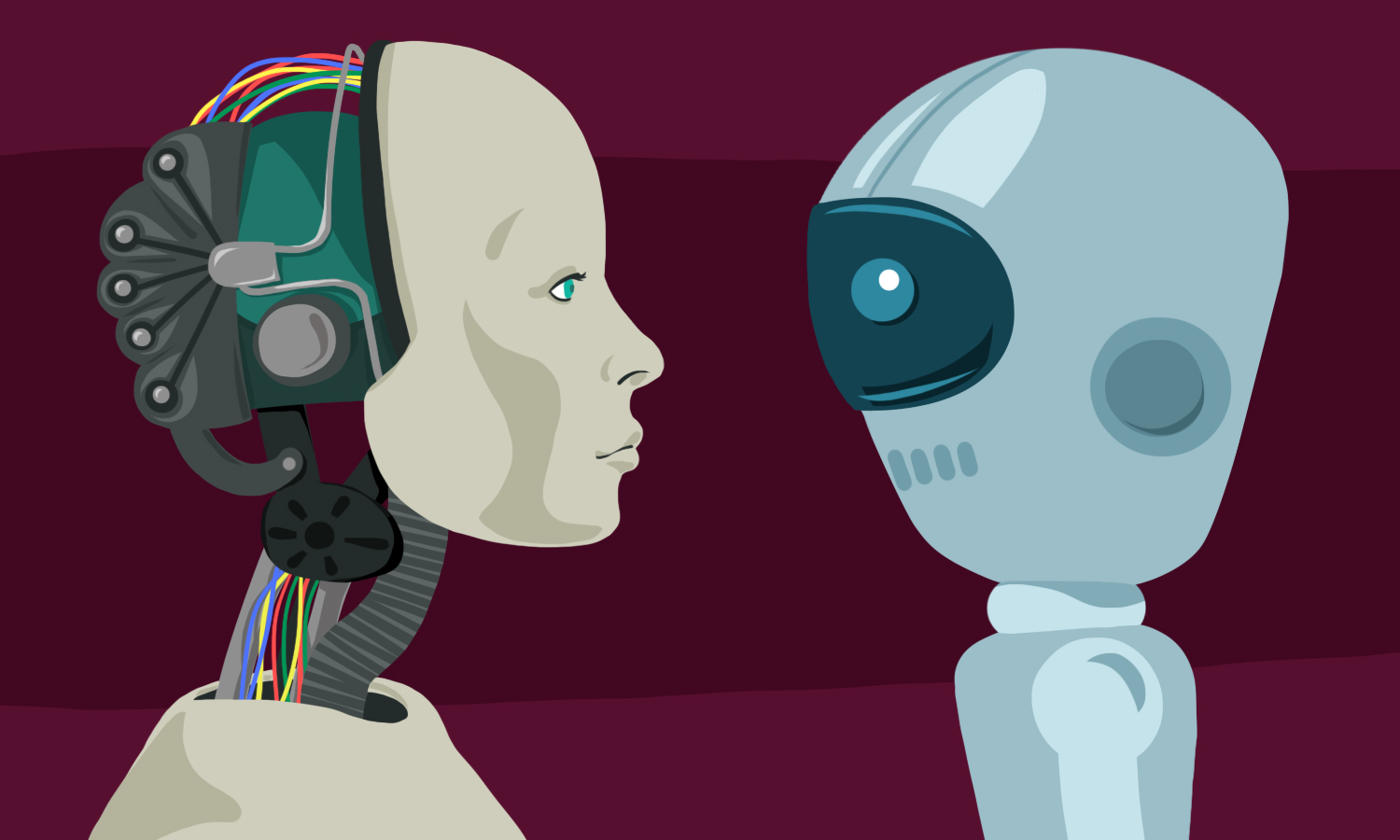 Robots versus humans