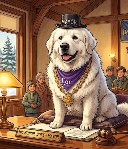 Town’s mayor is a very good boy